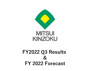 FY2022 Q3 Results & FY2022 Forecast