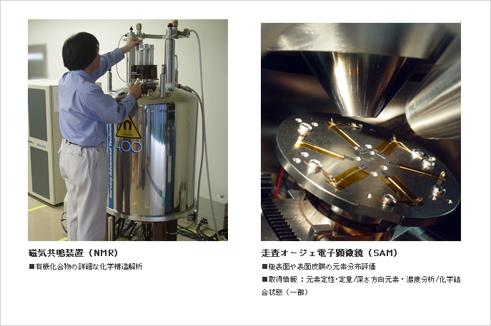 磁気共鳴装置（NMR）,走査オージェ電子顕微鏡（SAM）