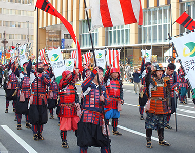 三井金属ダイカスト（株）が信玄公祭りに参加